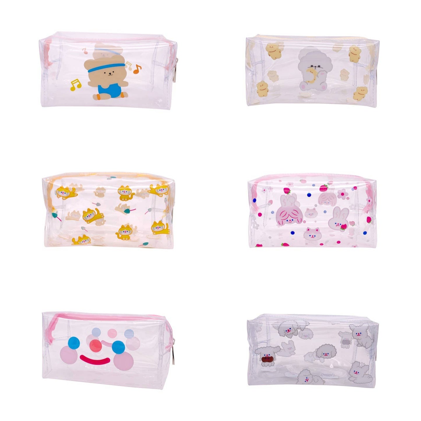Transparent waterproof toiletry storage bag