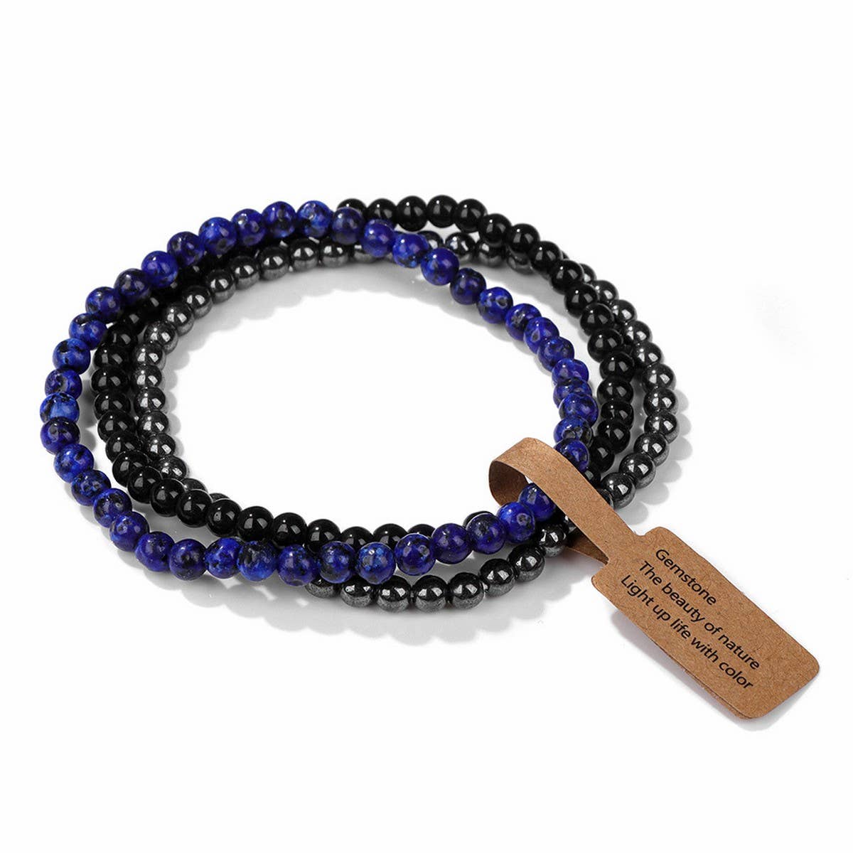 CWAJE4295_NATURAL STONE BEADS VINTAGE BRACELET