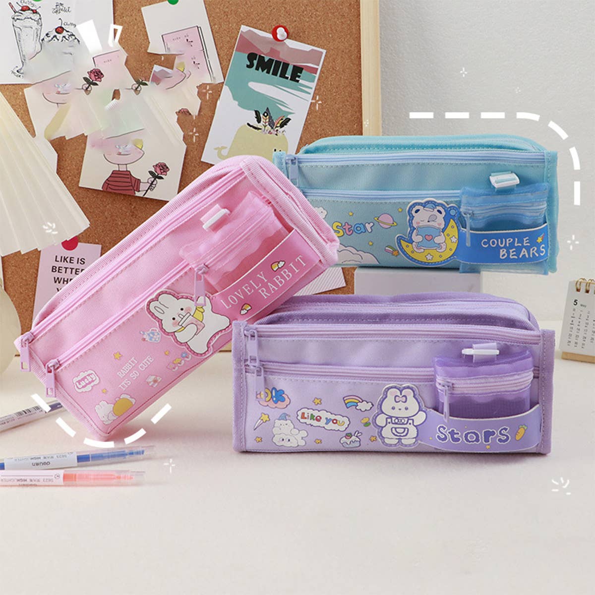CUTE CARTOON HIGH-VALUE PENCIL POUCH_CWAB2807