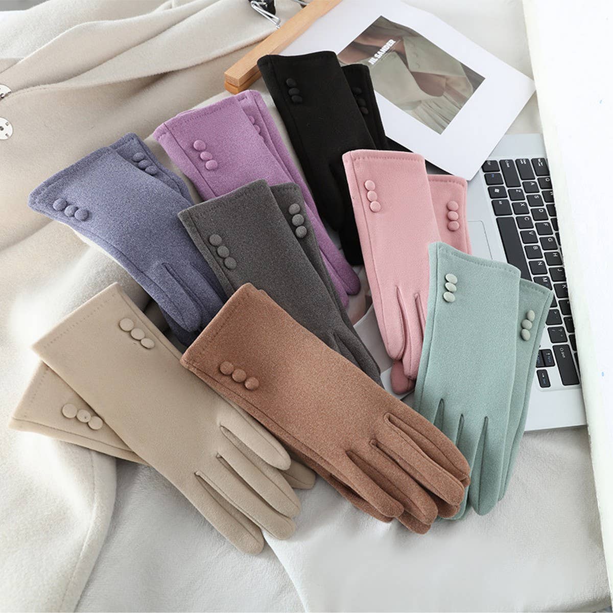 NEW AUTUMN AND WINTER FASHION LADIES WARM GLOVES_CWAG00538