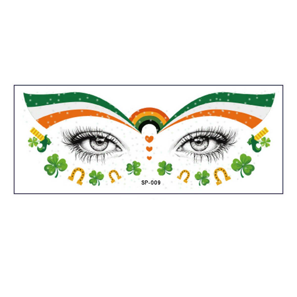 Lucky Clover Face Stickers?Waterproof Tattoos