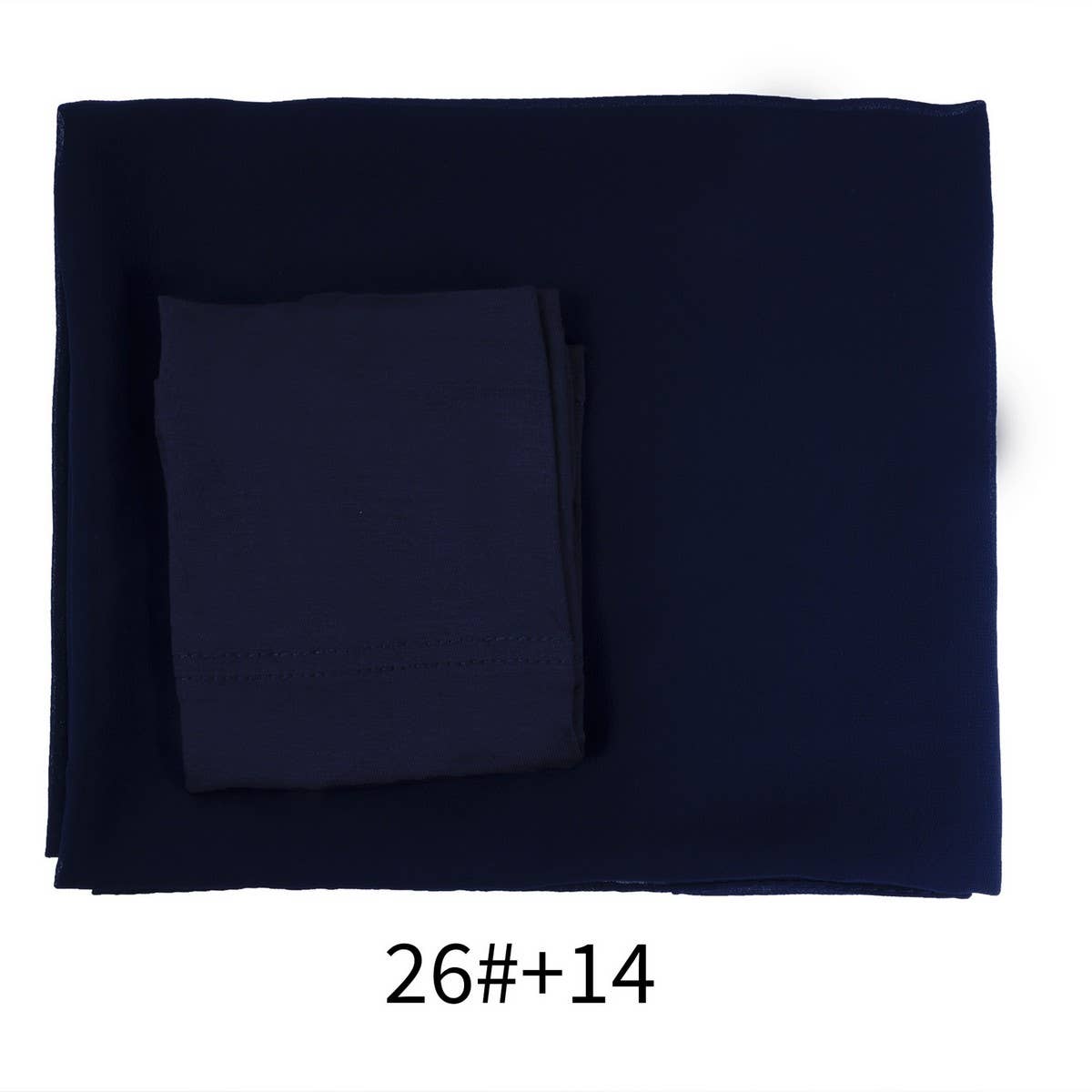 TWO-PIECE CHIFFON SHAWL AND HEADSCARF