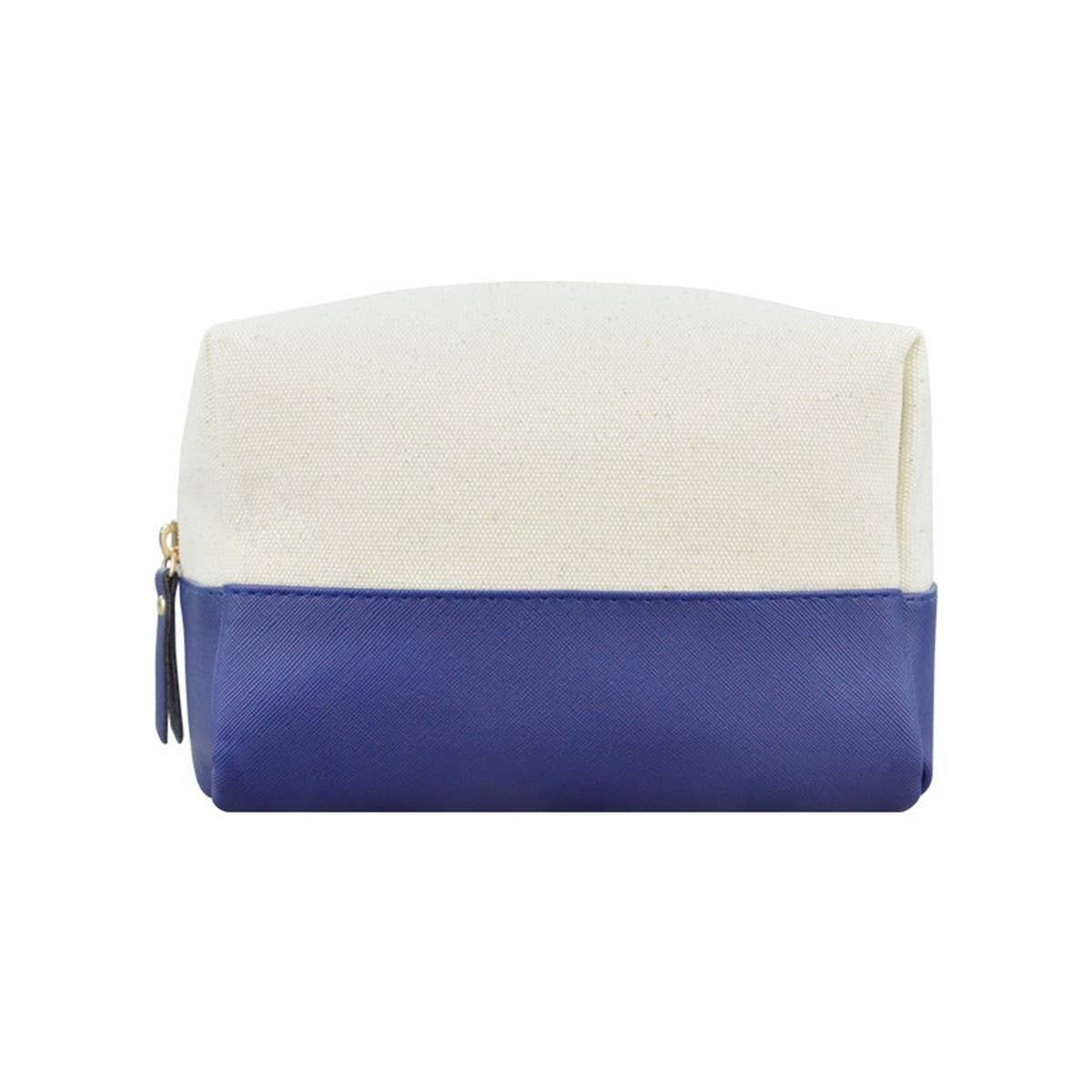 CONTRAST STITCHING CANVAS WASHING COSMETIC BAG_CWAB1083