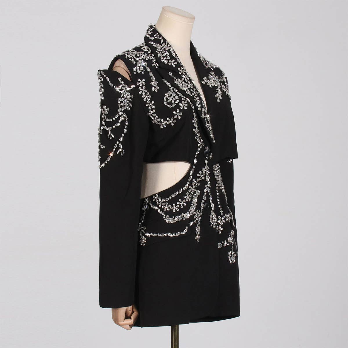 Luxury Beaded Spring Blazer Jacket for Women
