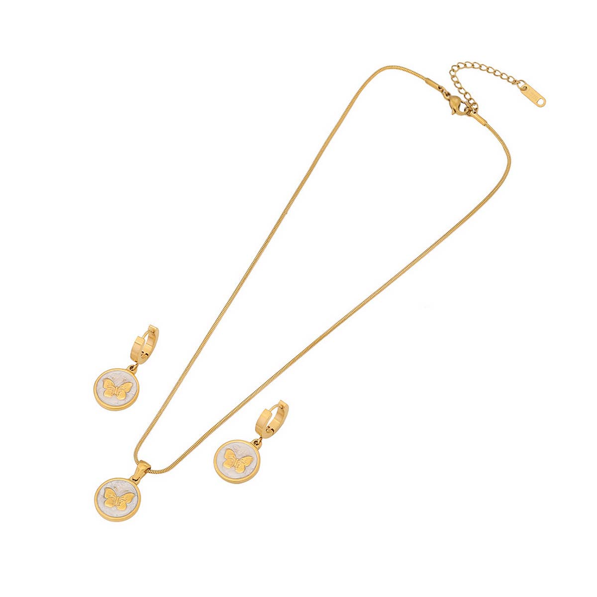 FASHIONABLE OIL DRIPPING BUTTERFLY NECKLACE_CWAHA0889