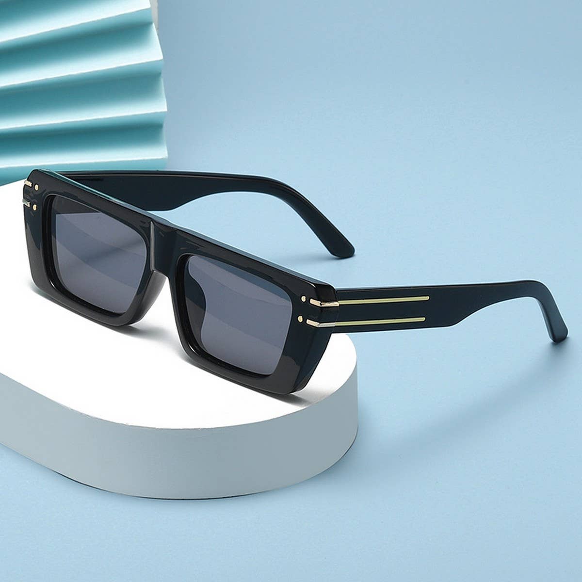 PERSONALIZED SMALL SQUARE FRAME SUNGLASSES_CWASG0694