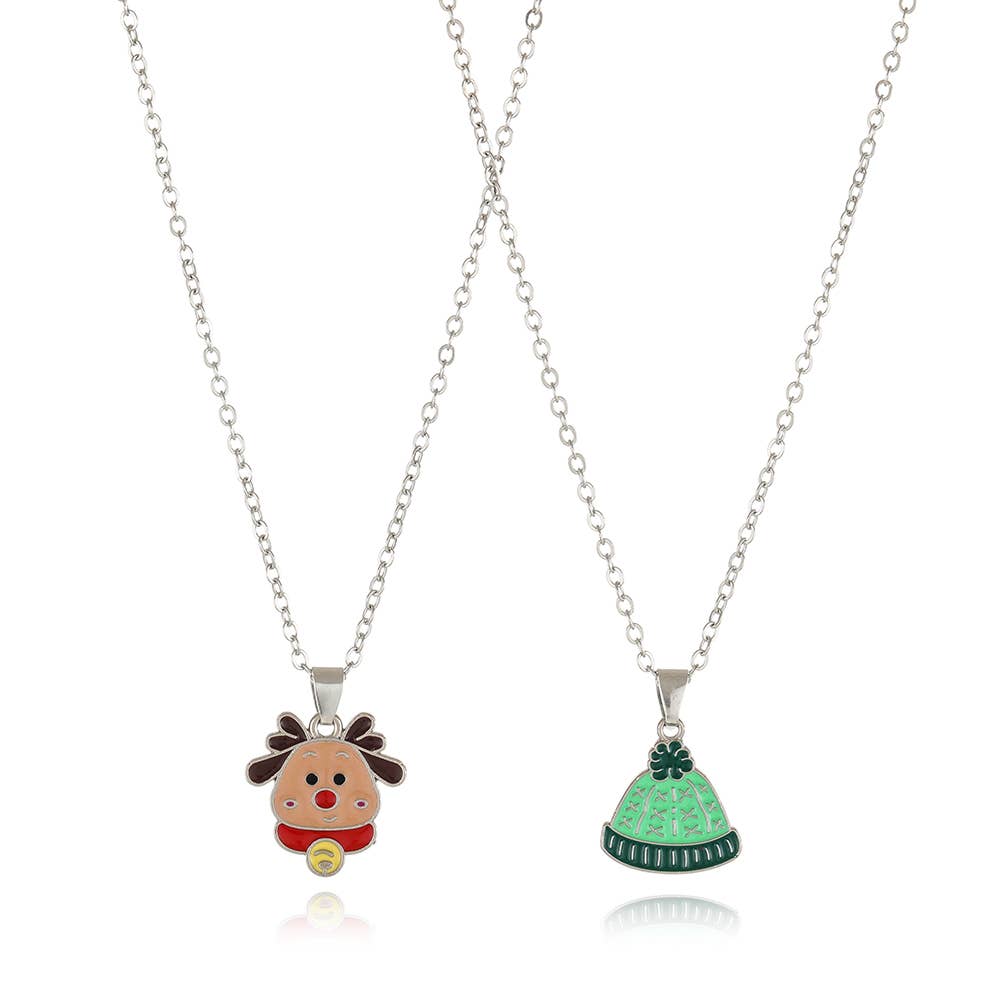 ALLOY DRIPPING OIL CARTOON CHRISTMAS ORNAMENT