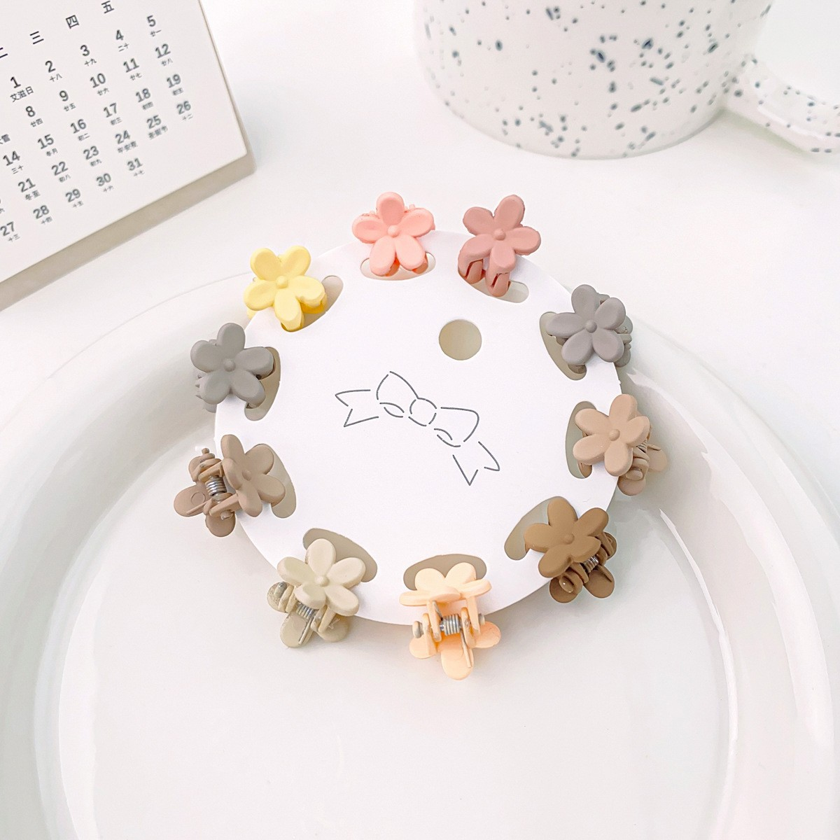 10pcs Mini Candy Color Hair Claw Set - Cute Style_CWAHA0715
