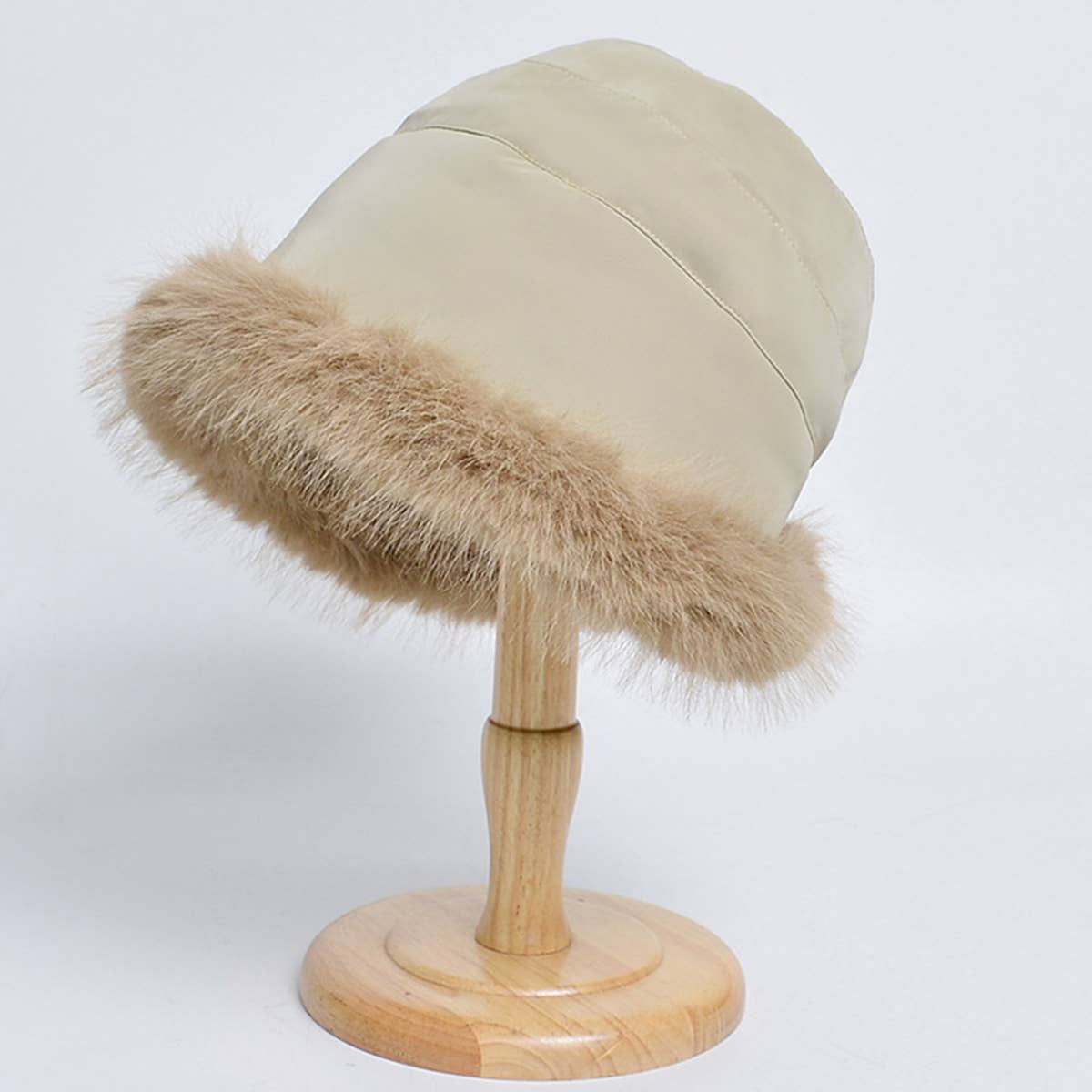WOMEN WINTER FASHION PLUSH BUCKET HAT_CWAH0562