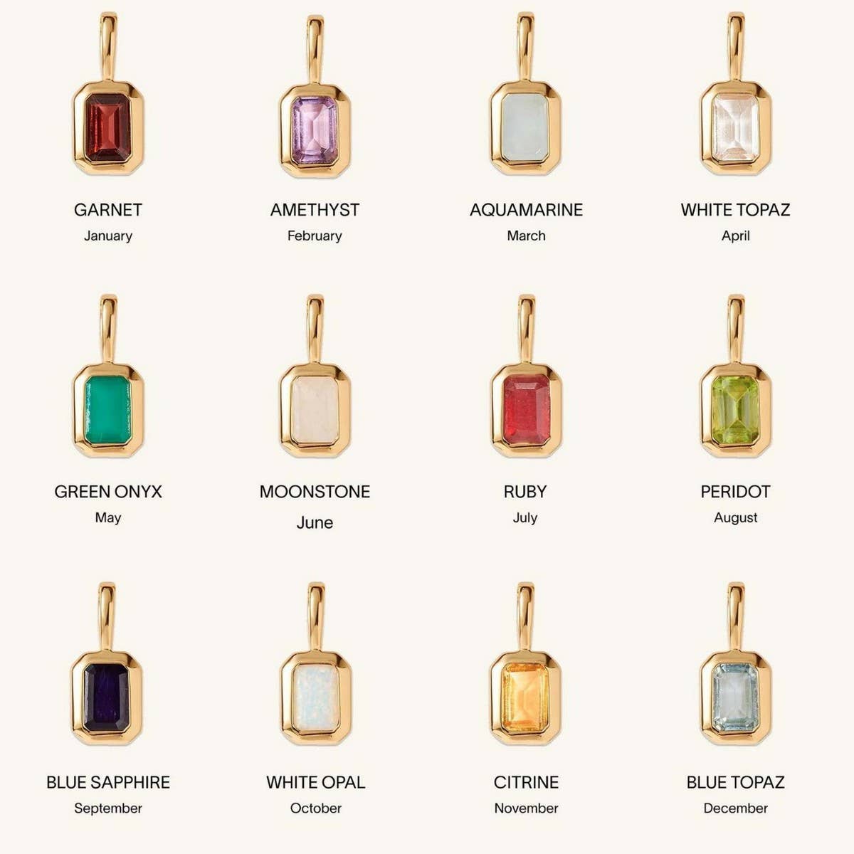 12 BIRTHSTONE VINTAGE LITERARY NECKLACE_CWAJE1595