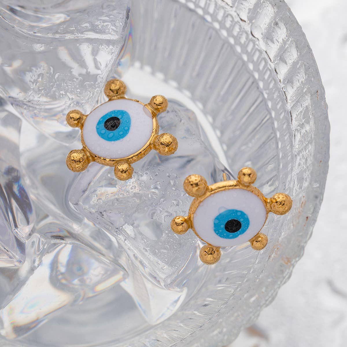 RETRO DRIPPING NEW DEVIL'S EYE EARRINGS_CWAHA0922