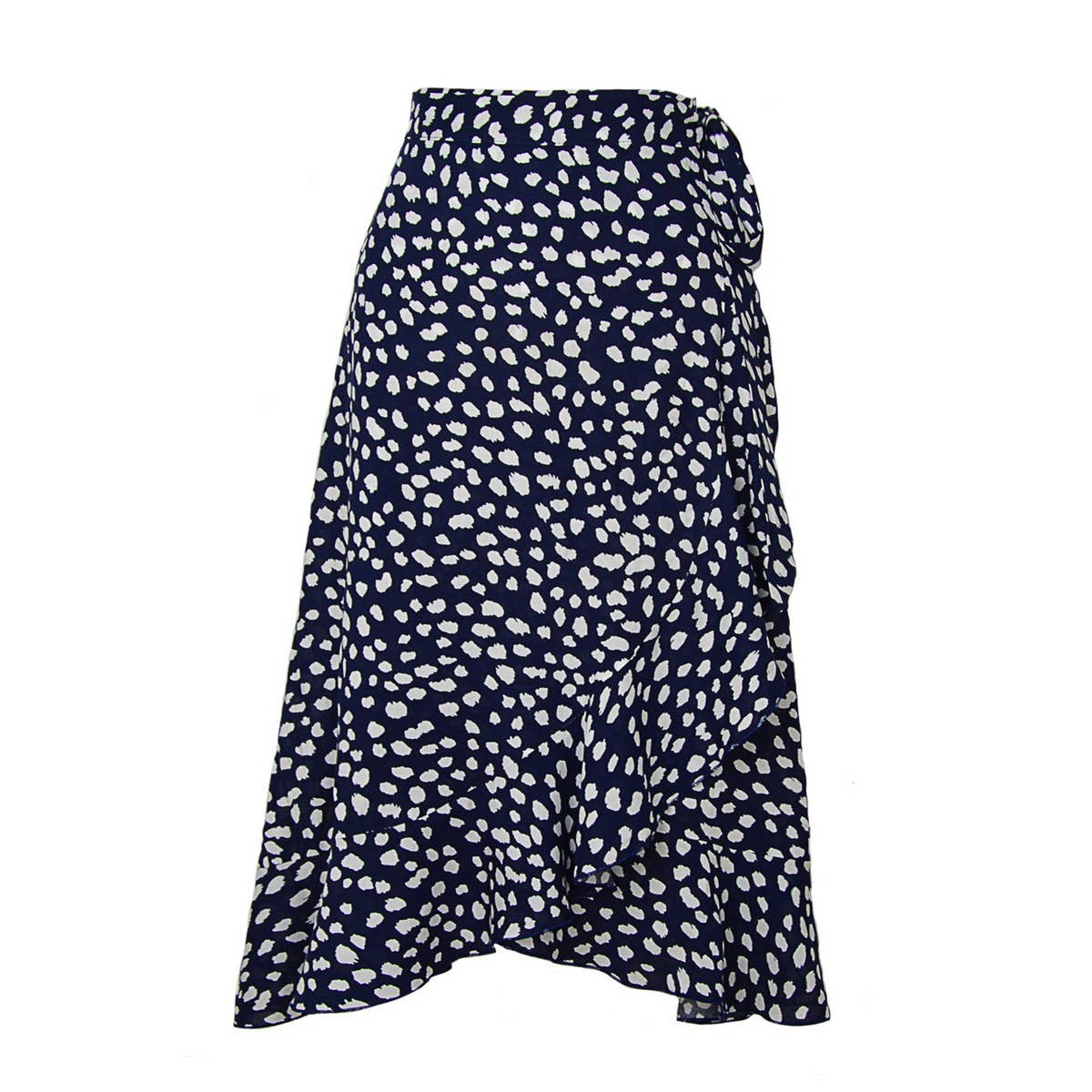 ONE-PIECE PRINTED LONG SKIRT IRREGULAR CASUAL SKIRT_CWAB4813
