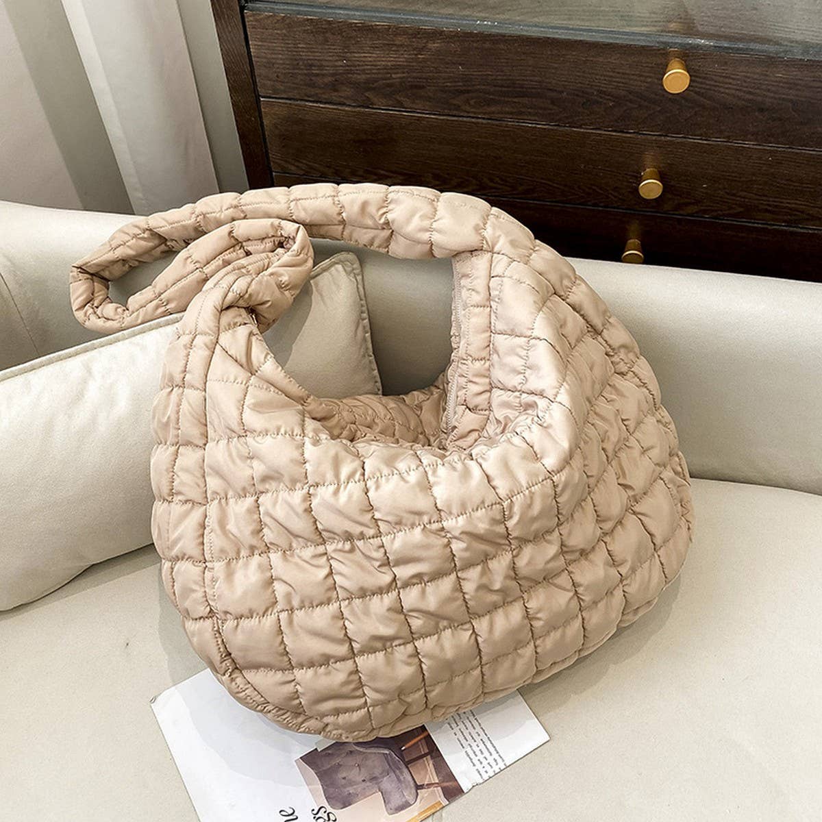 Large Puffy Cloud Tote Bag Shoulder Purse_CUAB00508