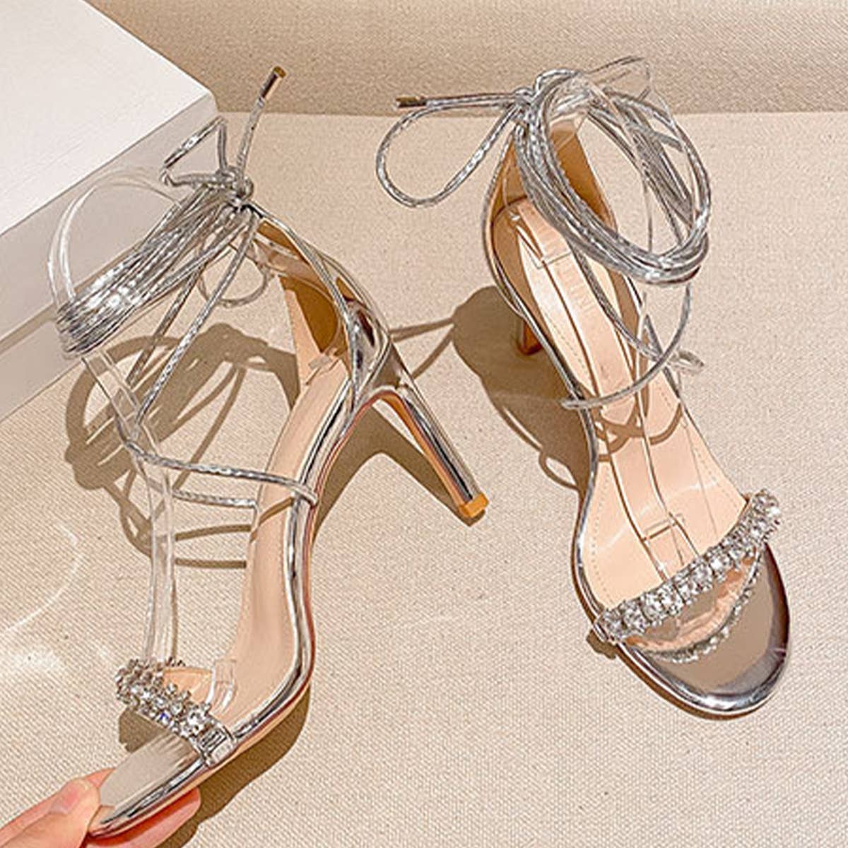 SEXY OPEN TOE STRAP HIGH HEELS SANDALS