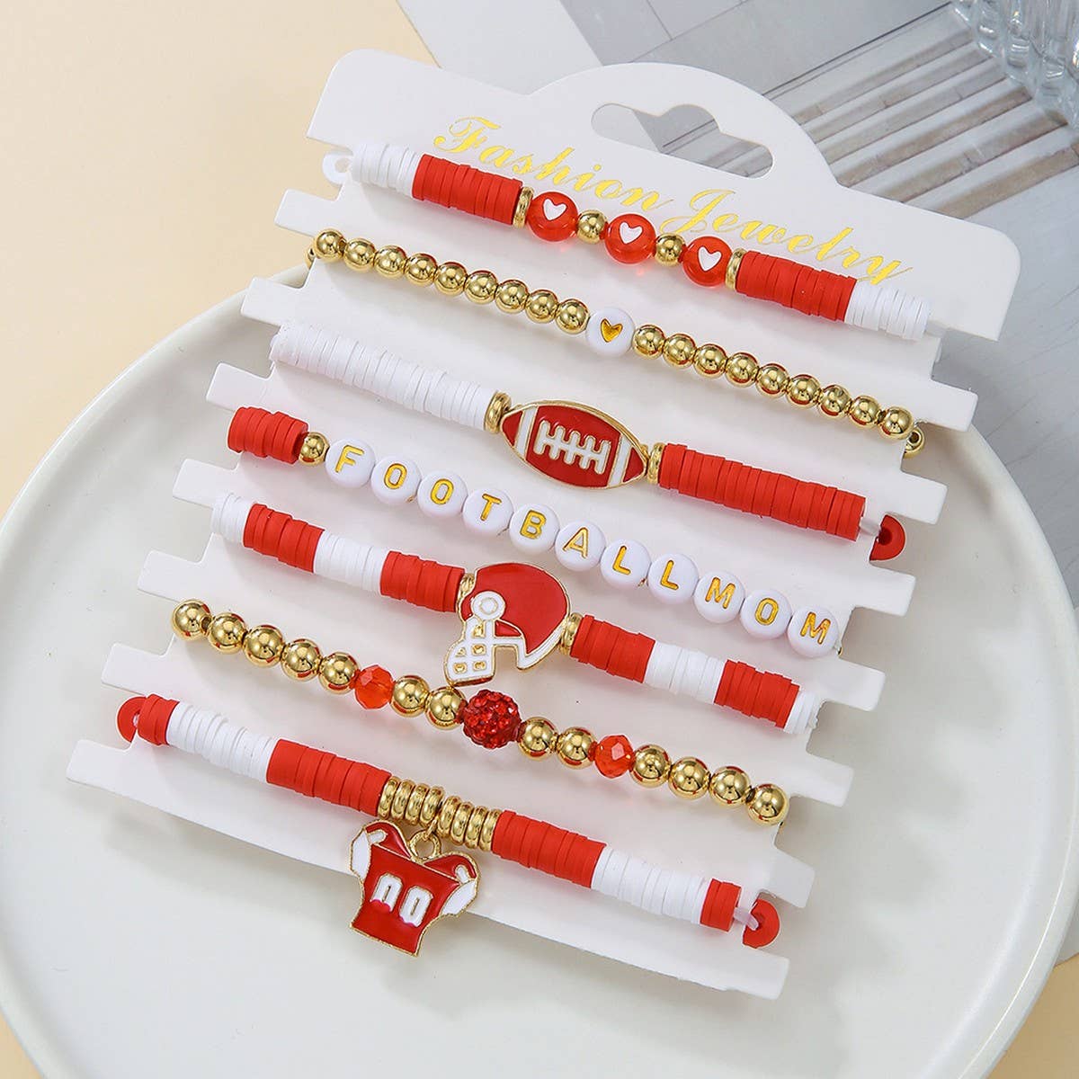 BRACELET 8-PIECE SET POLYMER CLAY BRACELET_CWMM3512