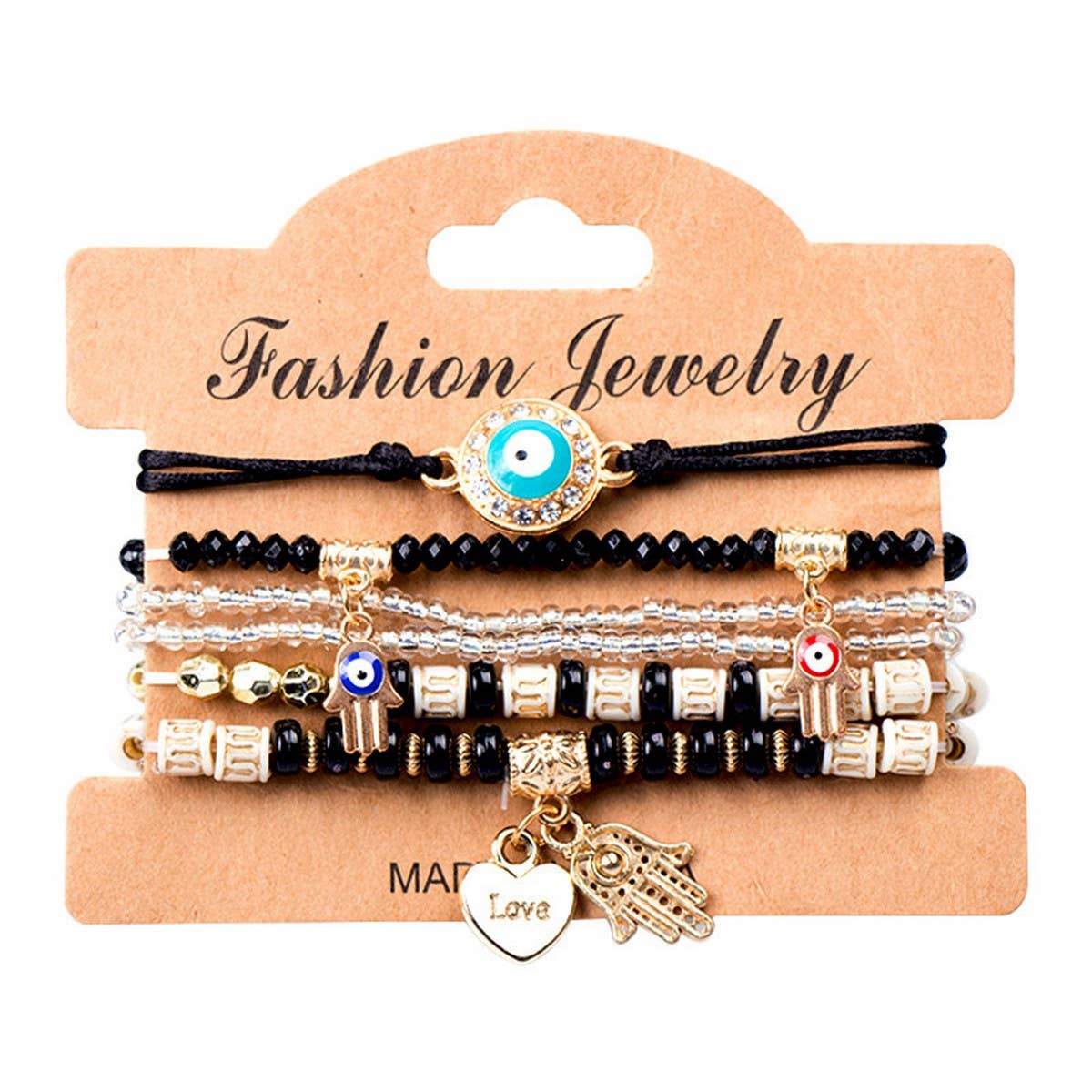 BOHEMIAN DEVIL EYE BEADED BRACELET_CWAJE1249