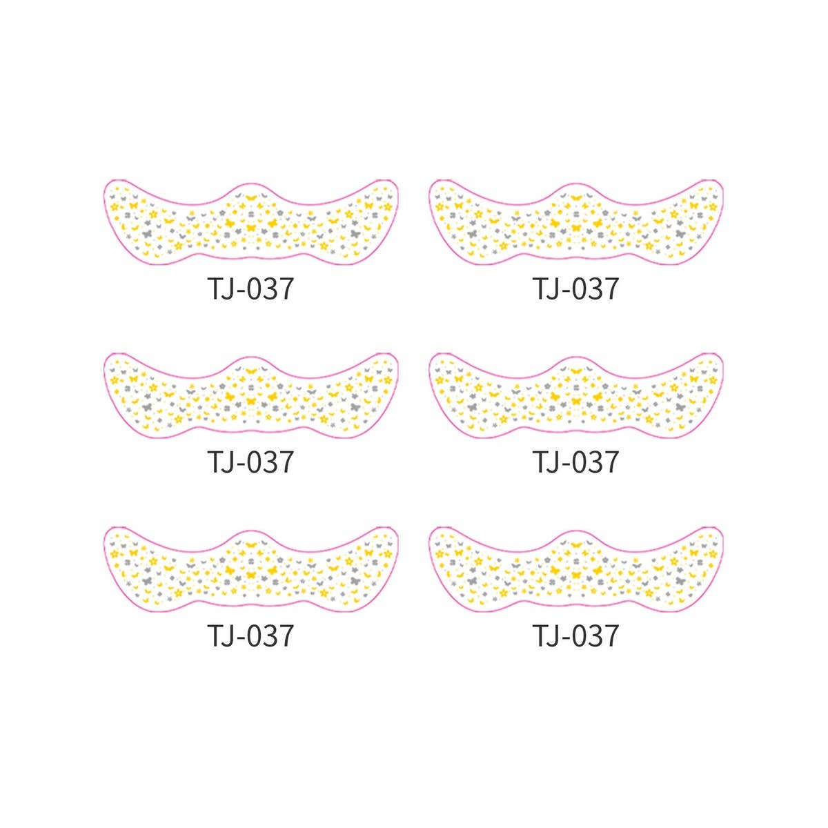 Metallic Freckle Face Tattoo Stickers Gold Silver