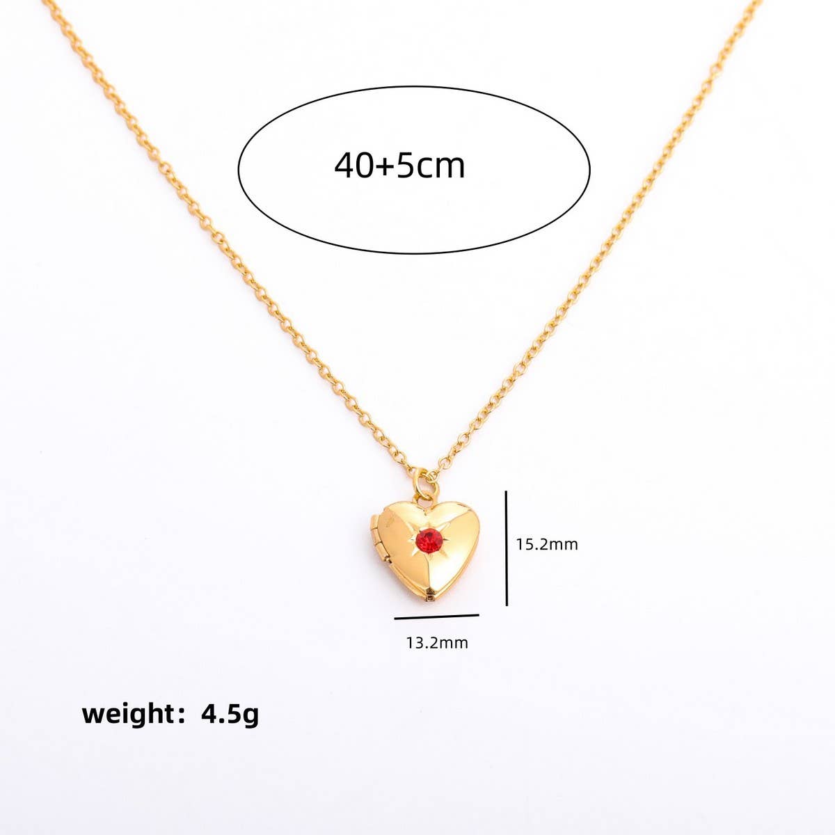 NEW DECEMBER BIRTHSTONE HEART NECKLACE