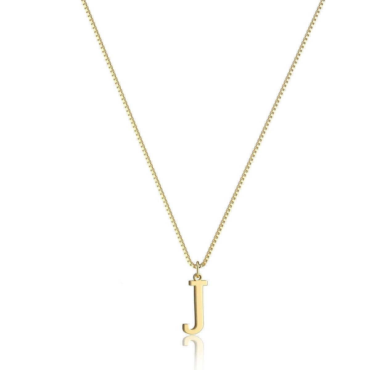 Simple and fashionable glossy 26-letter necklace