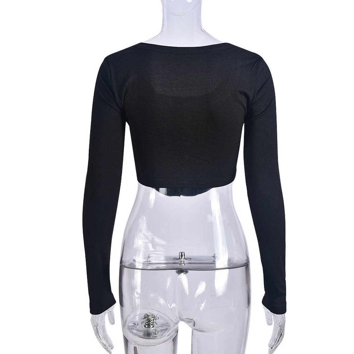 WOMENS SEXY SLIM FIT SHORT BREASTED TOP