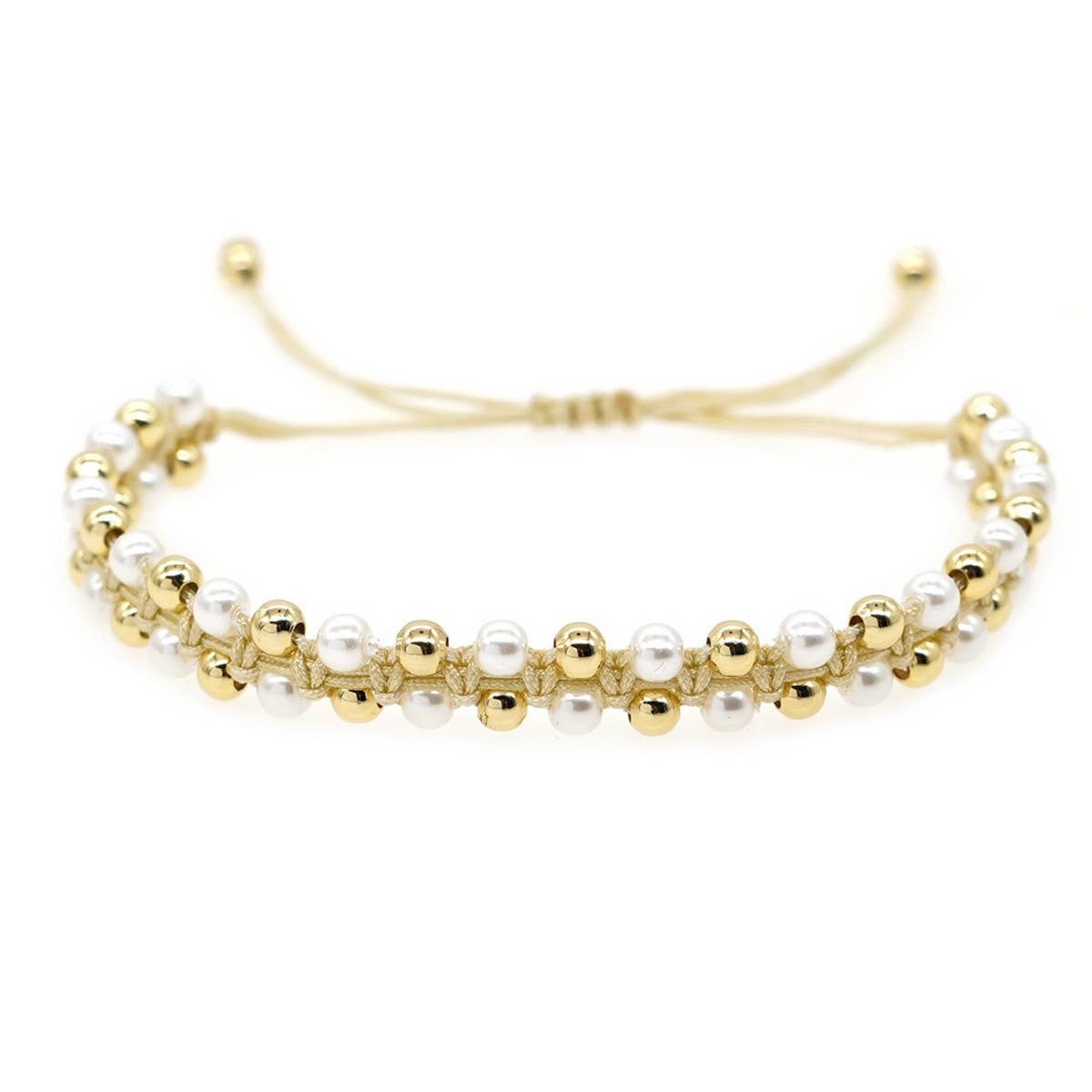 IMITATION PEARL BRACELET PURE HAND-WOVEN BRACELET