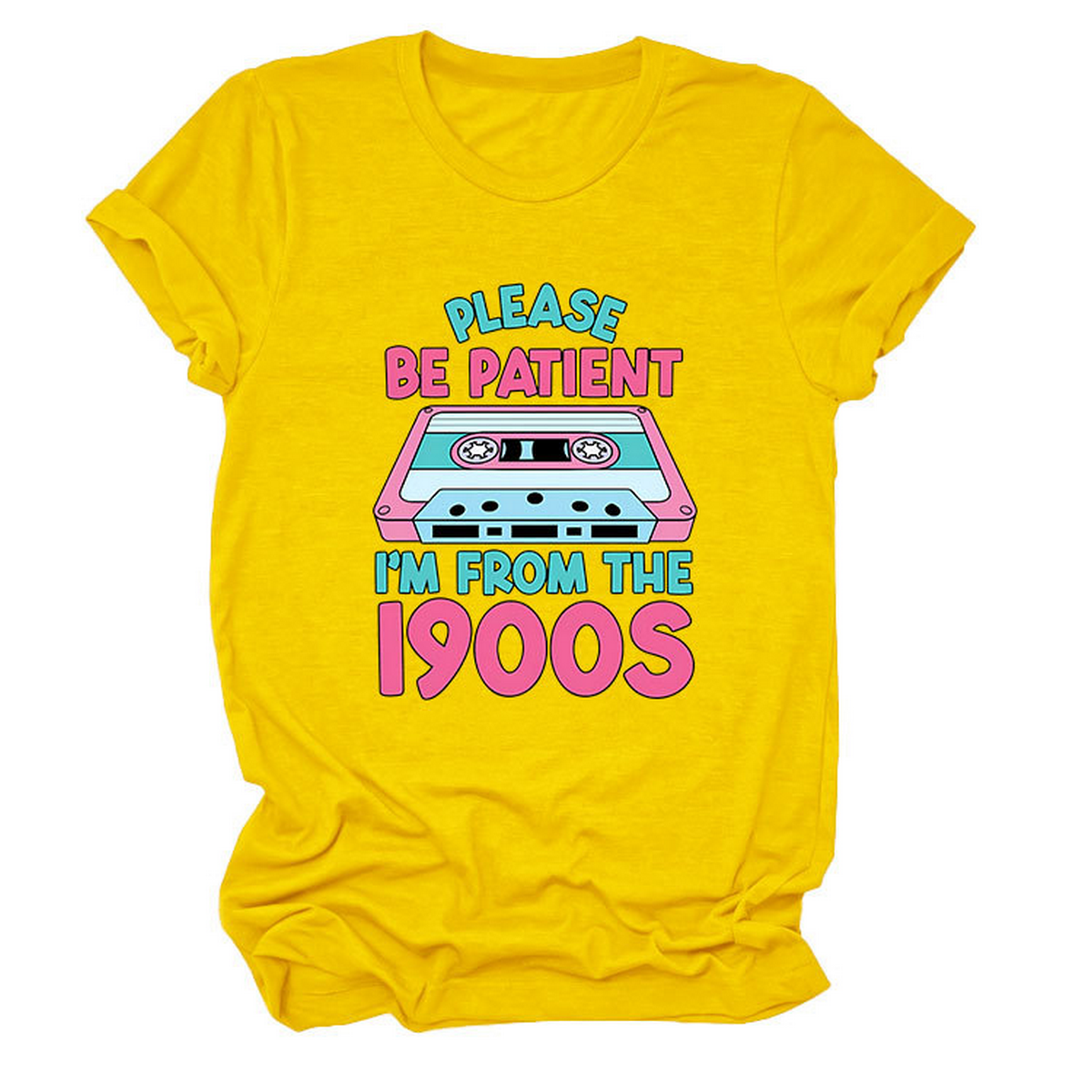 Women?™s Tee ??Please Be Patient Letter Print_CWTTS1501