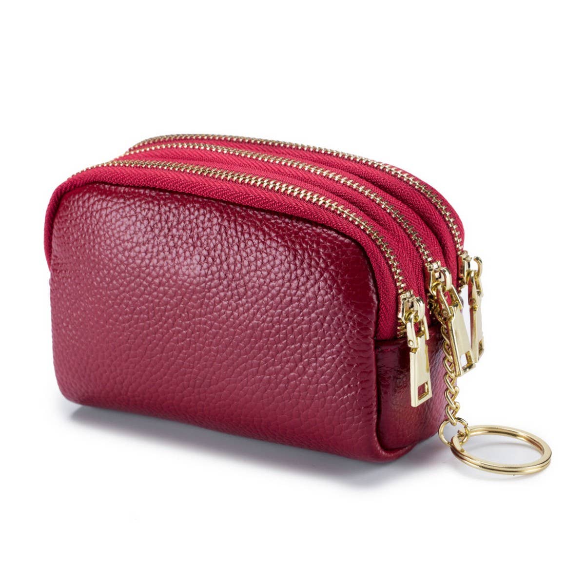 MULTIFUNCTIONAL HEADER COWHIDE MINI COIN PURSE_CWAB3893