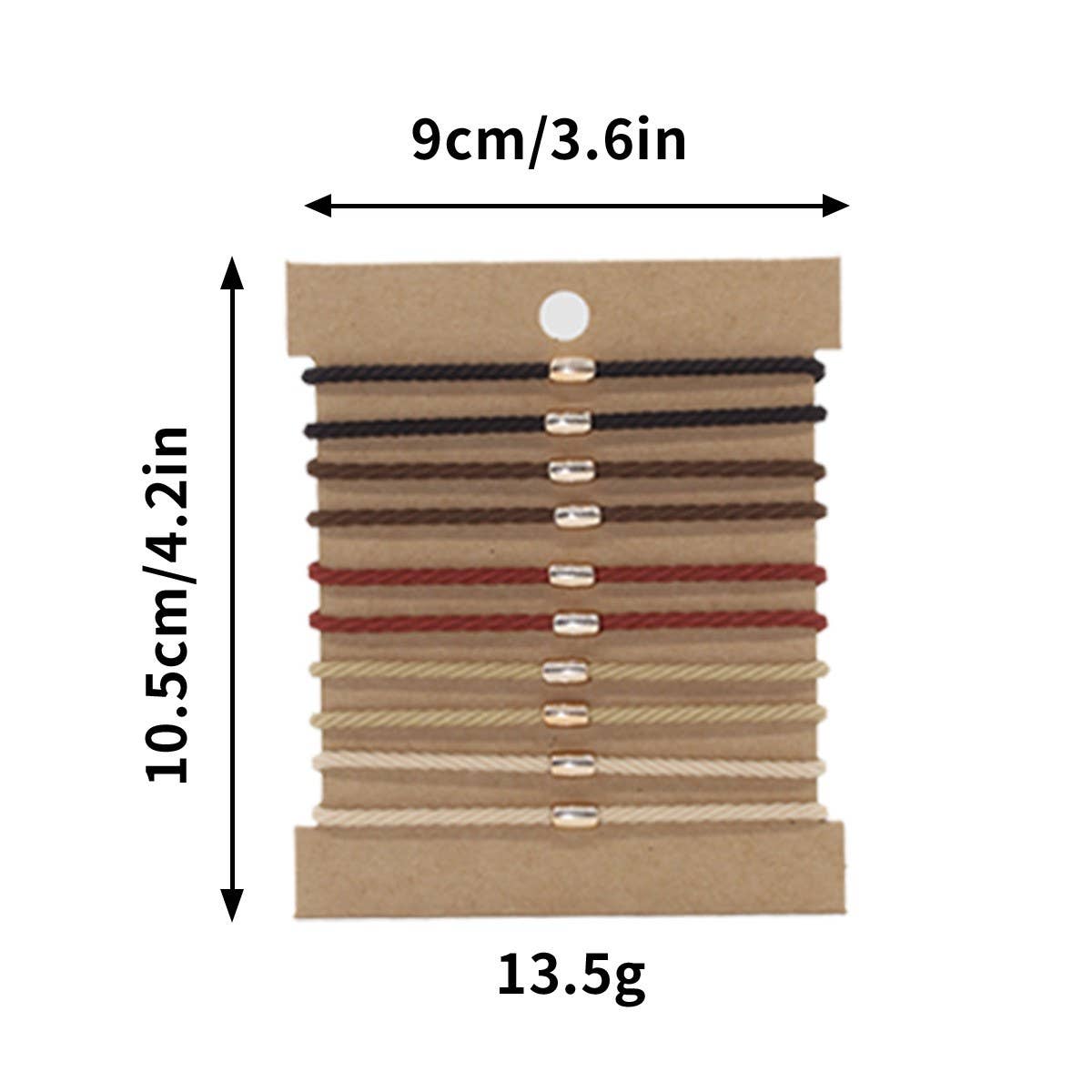 10-PIECE GRADIENT COLOR PALETTE HAIR SCRUNCHIES_CWAHA2717