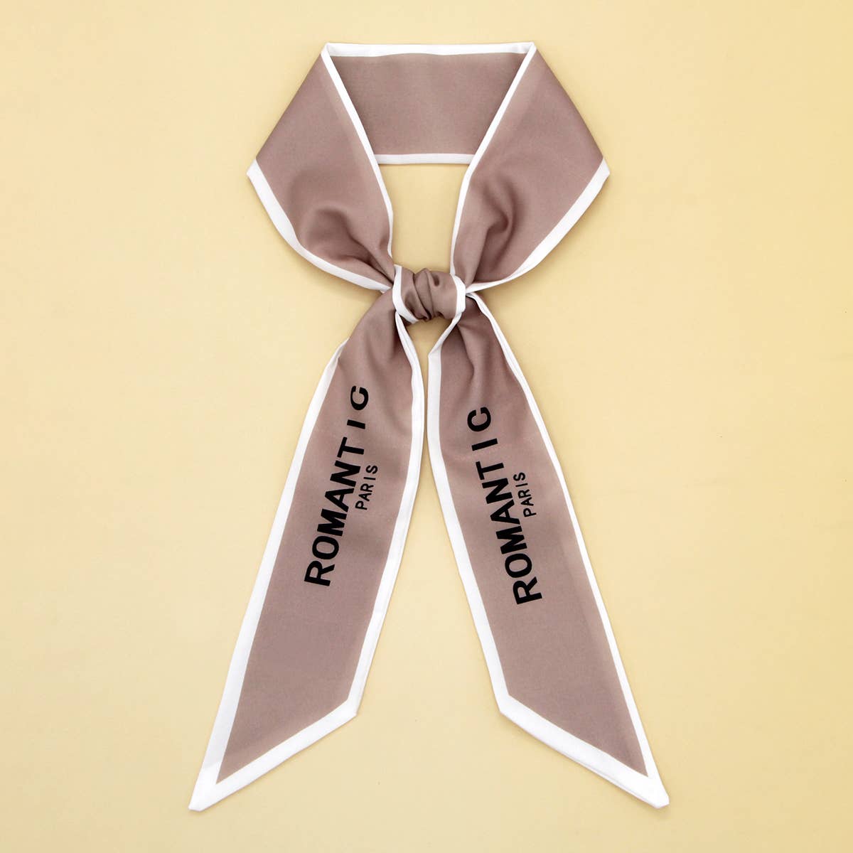 Elegant Floral Scarf - Hair Ribbon & Bag Accessory