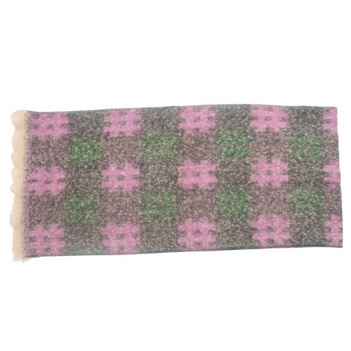 Circle Yarn Jacquard Scarf ? Unisex Winter Wrap