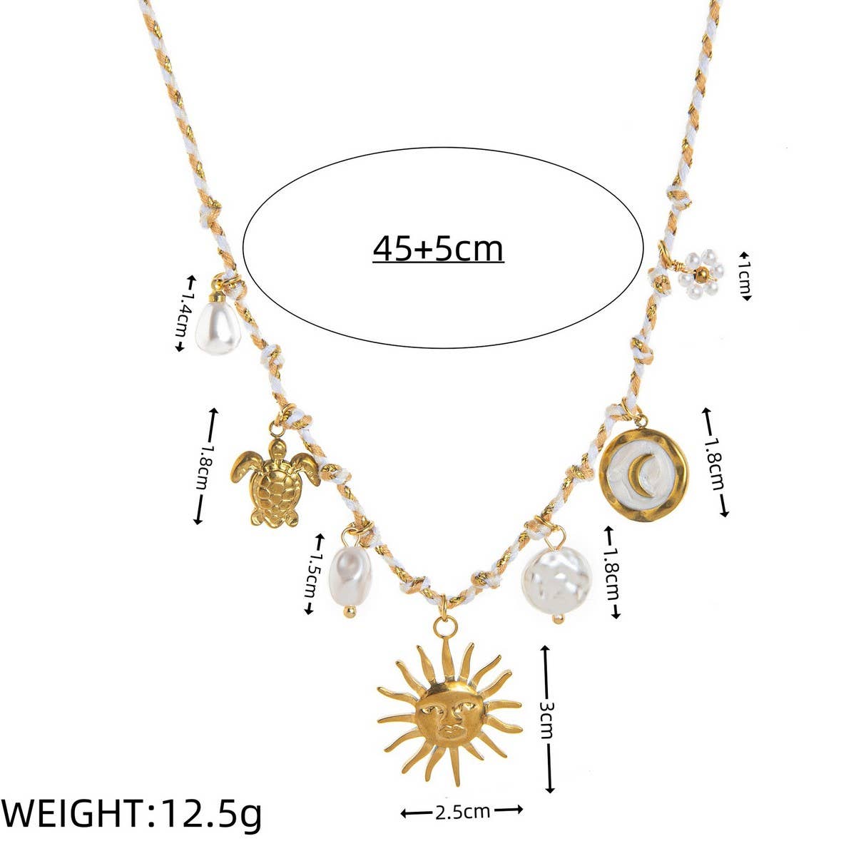 Summer seaside personality shell necklace_CWMM5716