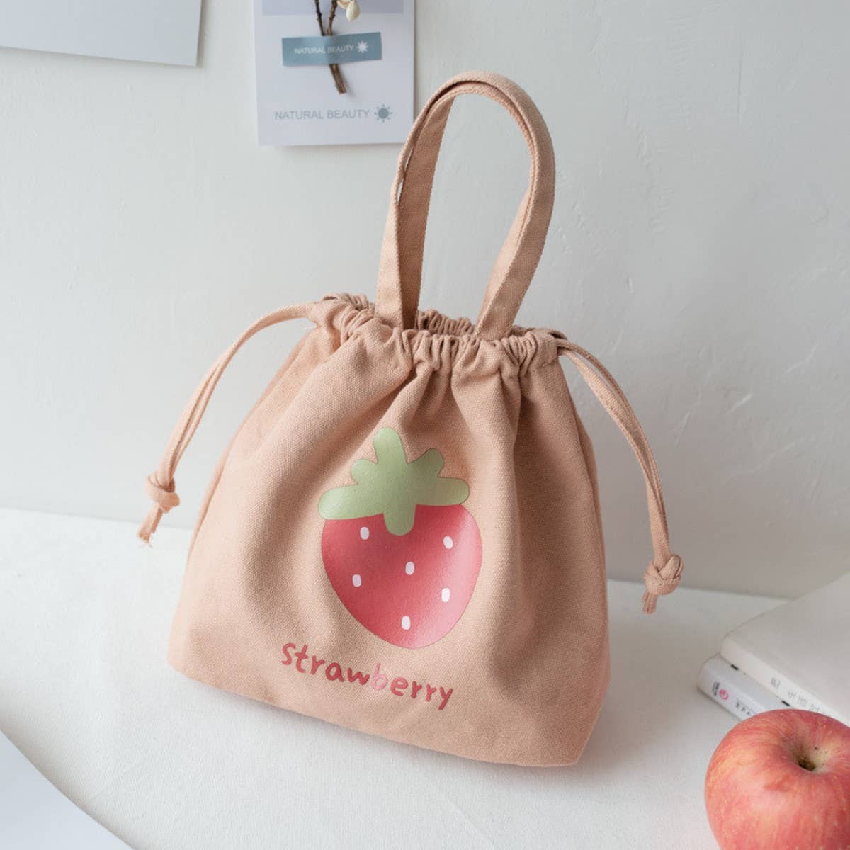 Canvas Lunch Bucket Tote Bag for Students_CWAB5670