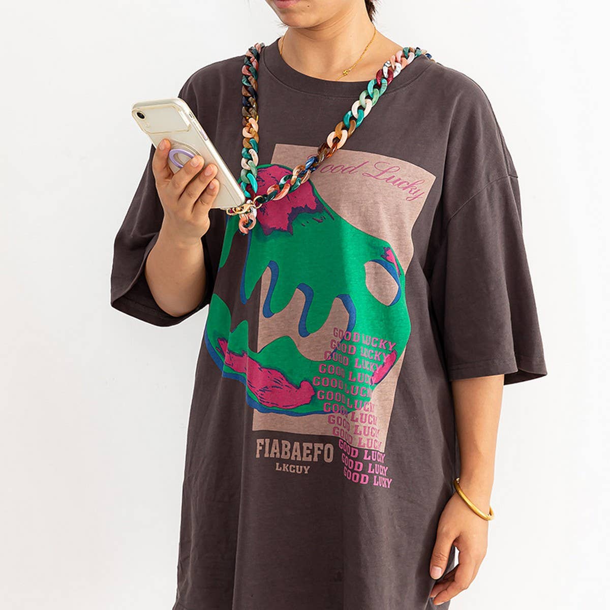 47.24"Mixed-Color Bag Chain,Phone Case Strap_CWMM5091
