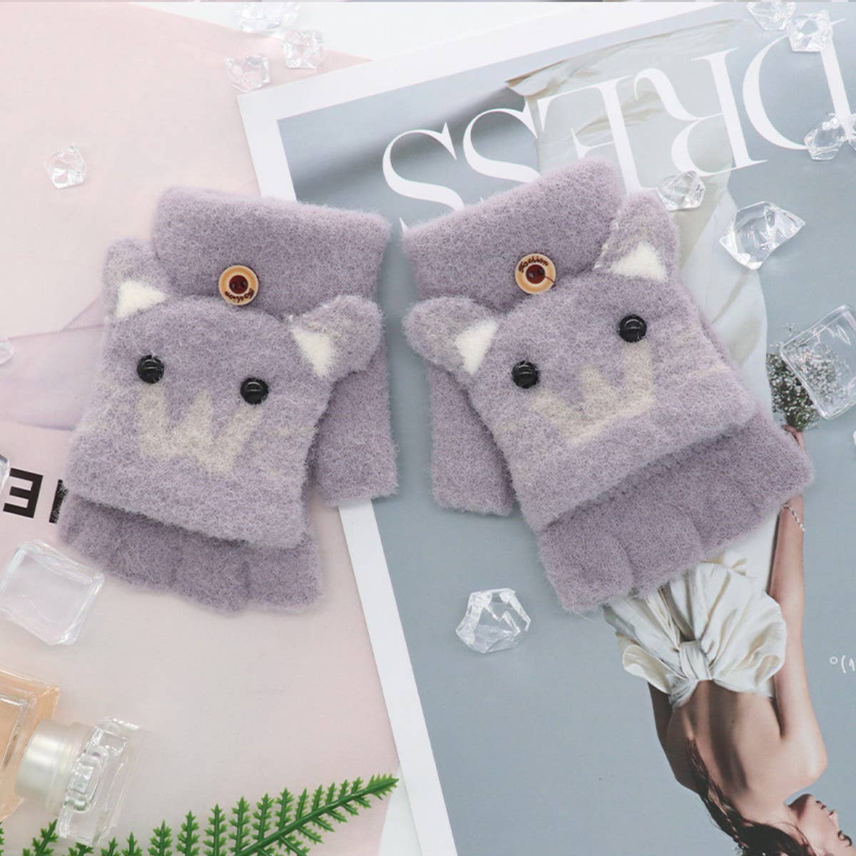 CHILDREN'S GLOVES CUTE CARTOON WINDPROOF GLOVES_CWAG0153