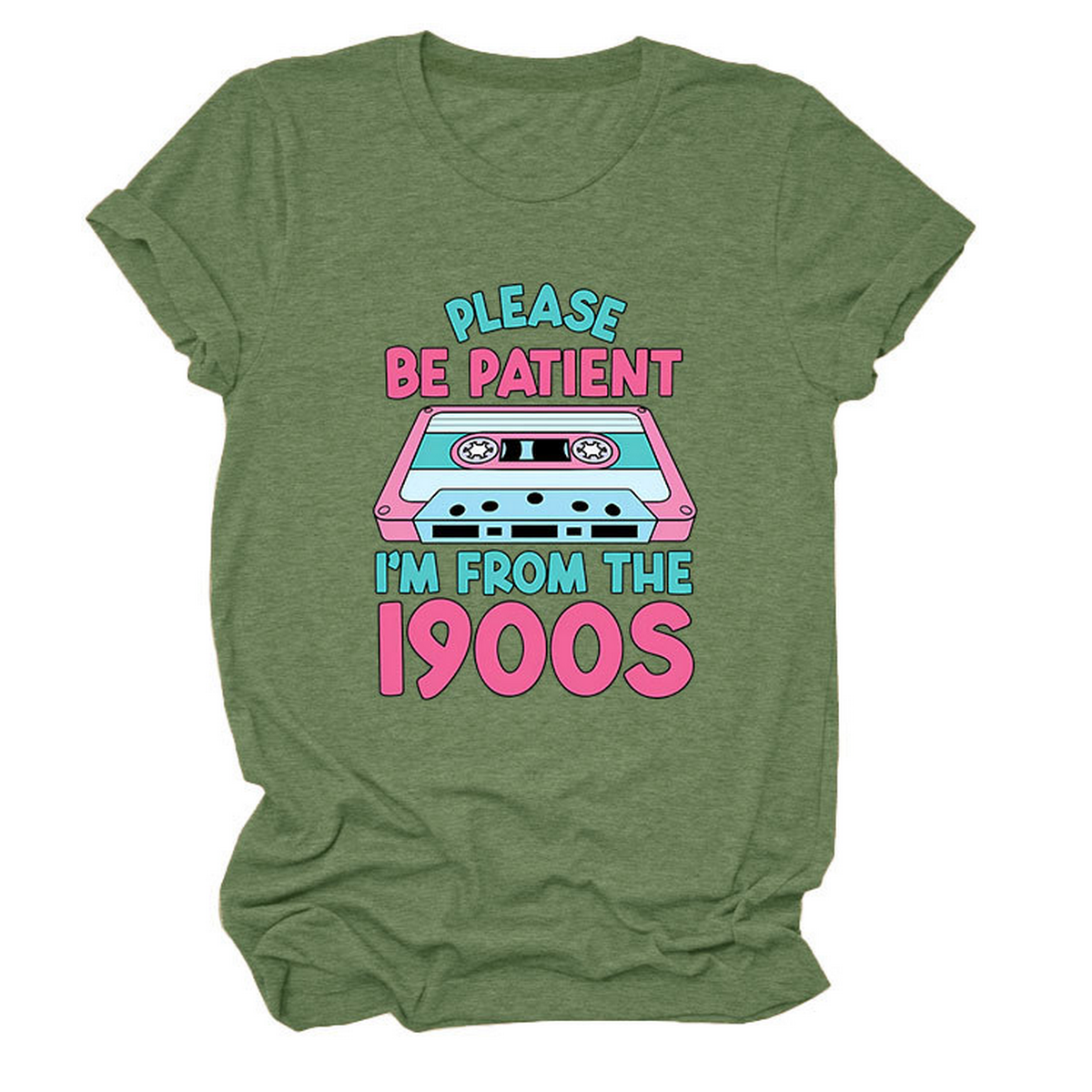Women?™s Tee ??Please Be Patient Letter Print_CWTTS1501