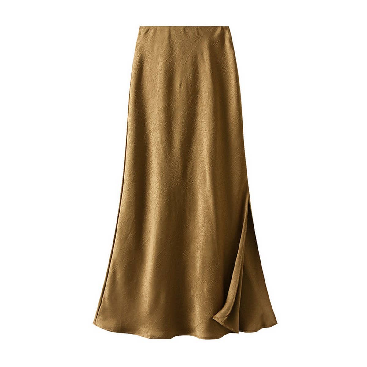 DARKPATTERN SATINFISHTAILSKIRTSLIT DRAPELONGSKIRT
