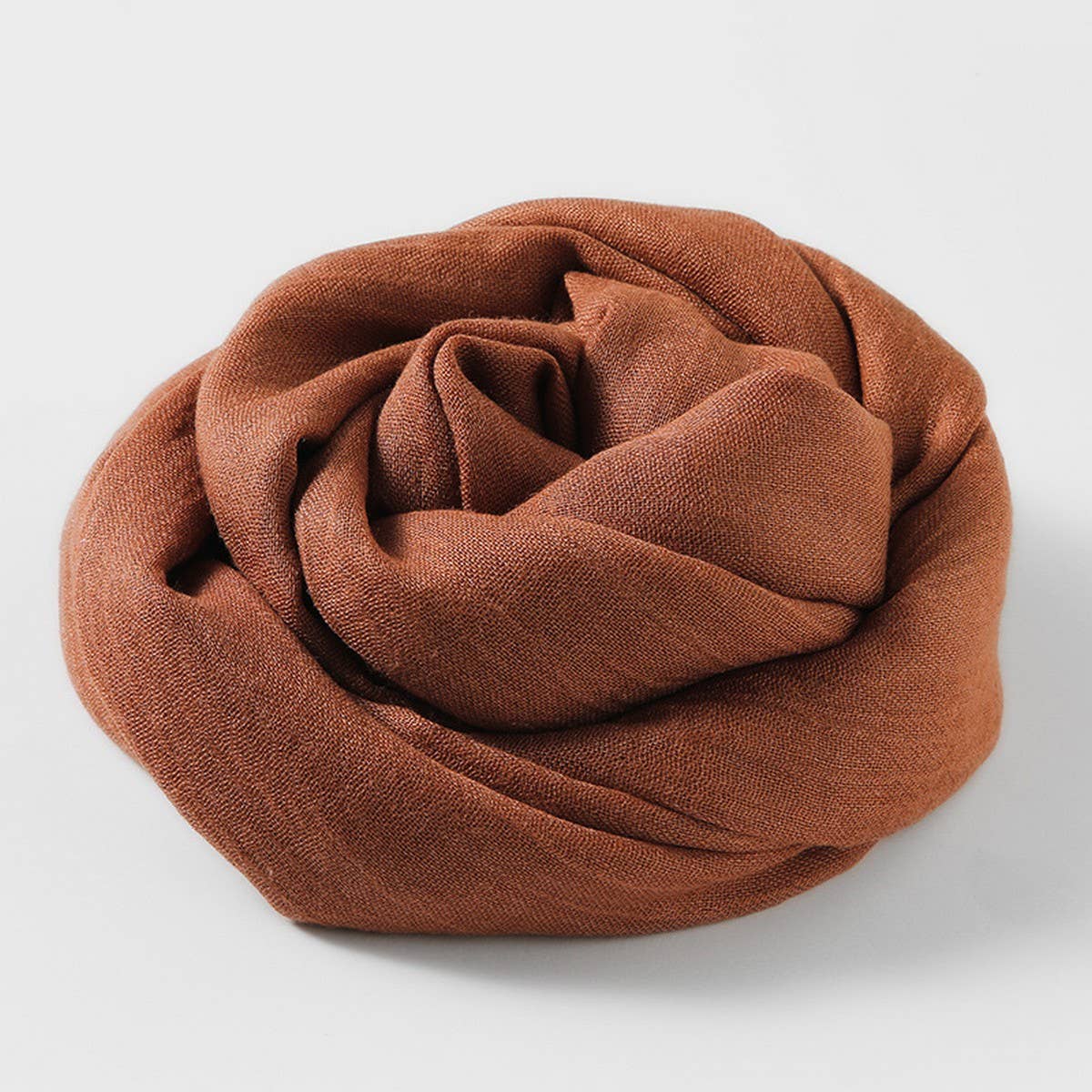 SOLID COLOR LONG LIGHTWEIGHT SCARF WRAP SHAWL_CWASC0204