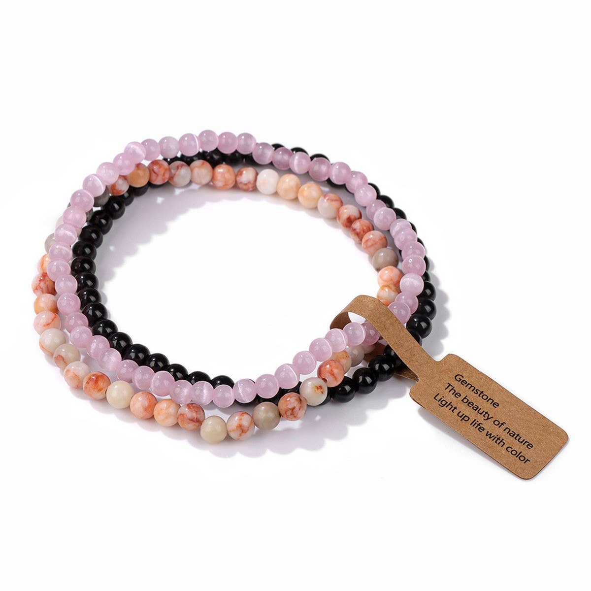 CWAJE4295_NATURAL STONE BEADS VINTAGE BRACELET
