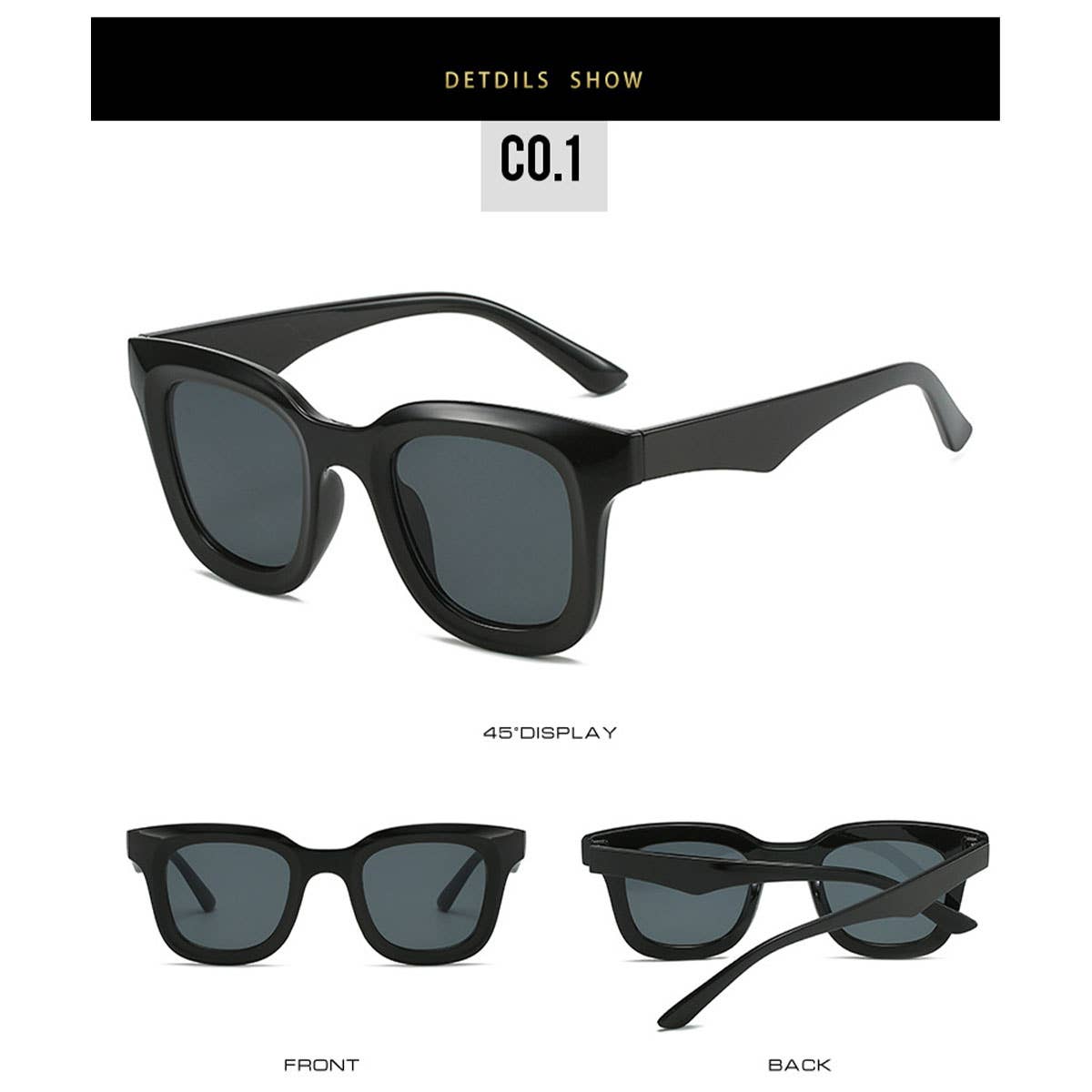 WIDE FRAME DANDY SUNGLASSES