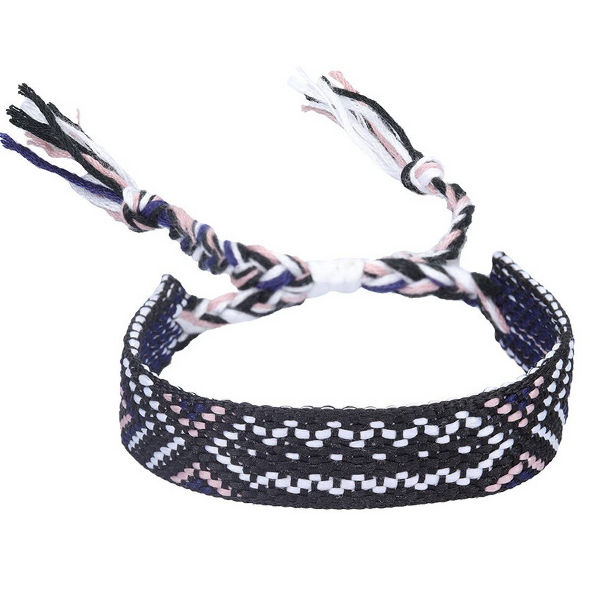 ETHNIC STYLE COLORFUL TASSEL WOVEN BRACELET
