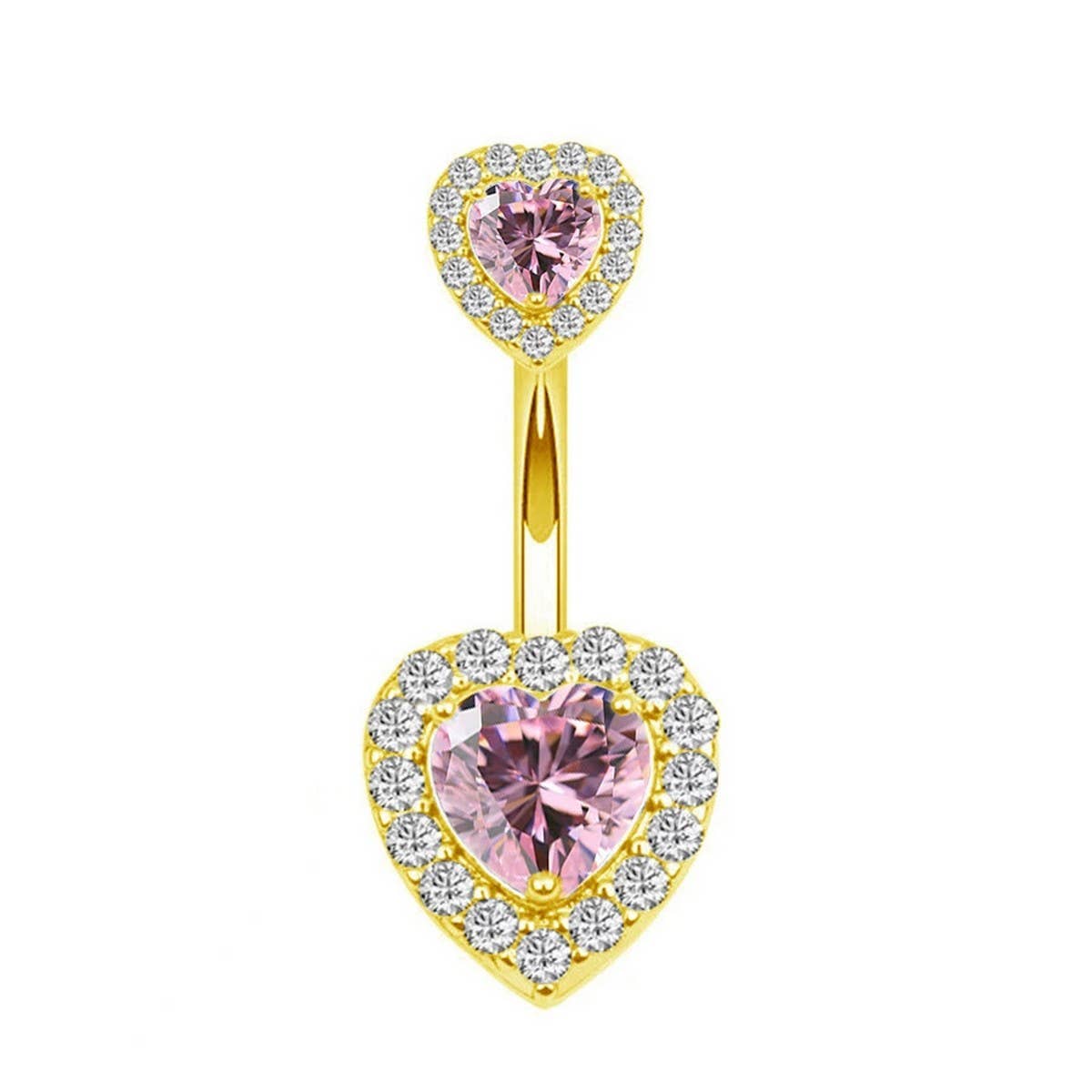 Zircon Belly Piercing Set – Mixed Charm Styles_CWMM9188