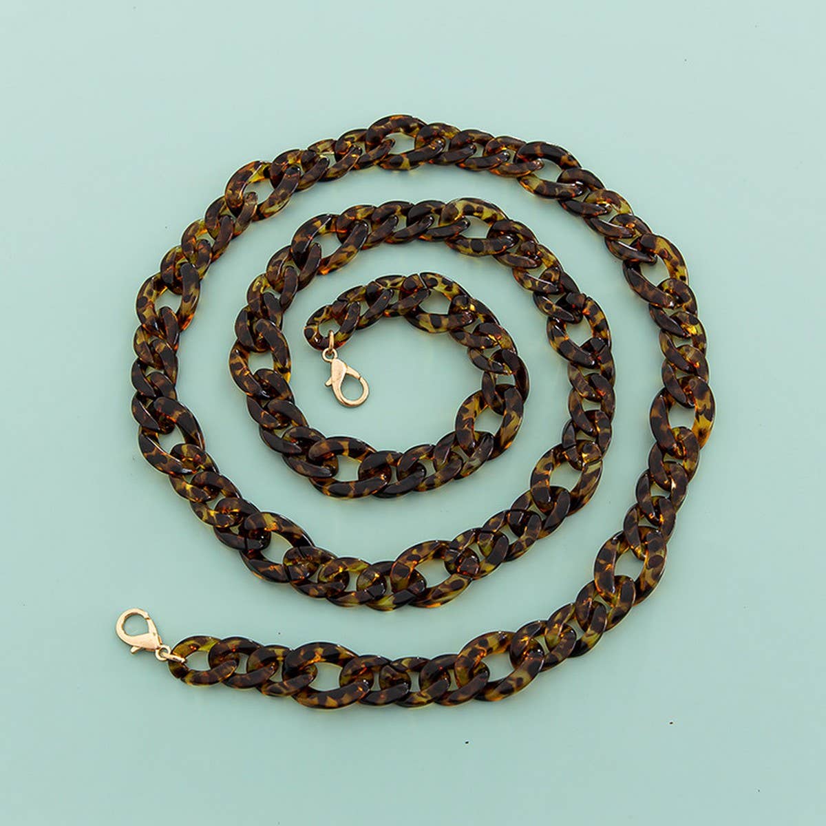 47.24"Acrylic Leopard Print Bag Chain,Phone Strap_CWMM5094