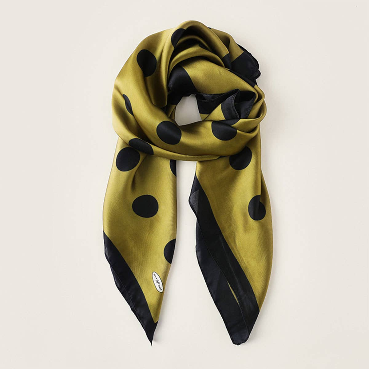 Women’s 35" Polka Dot Silky Wrap Neck Scarf