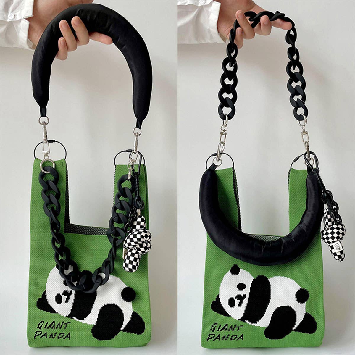 ADJUSTABLE KNITTED SHOULDER STRAP CHAIN BAG STRAP_CWMM1071