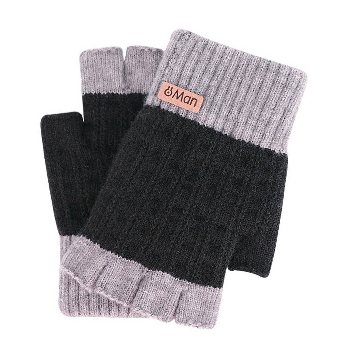 NEW ALPACA WINTER FINGERLESS WARM GLOVES_CWAG0242