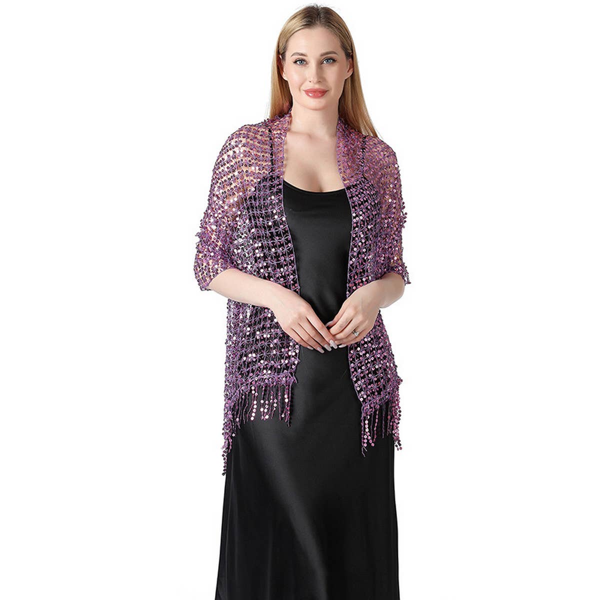2024 NEW DINNER SEQUIN EMBROIDERY TASSEL SHAWL_CWASC1081