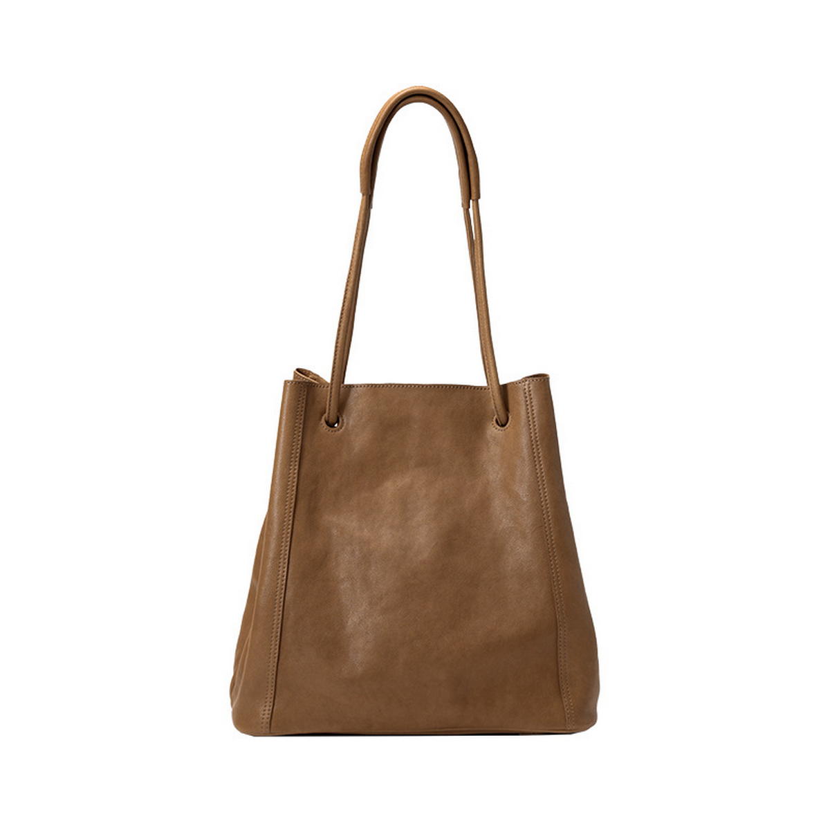 Leather Bucket Tote ??Vintage Style Handbag_CWAB5323