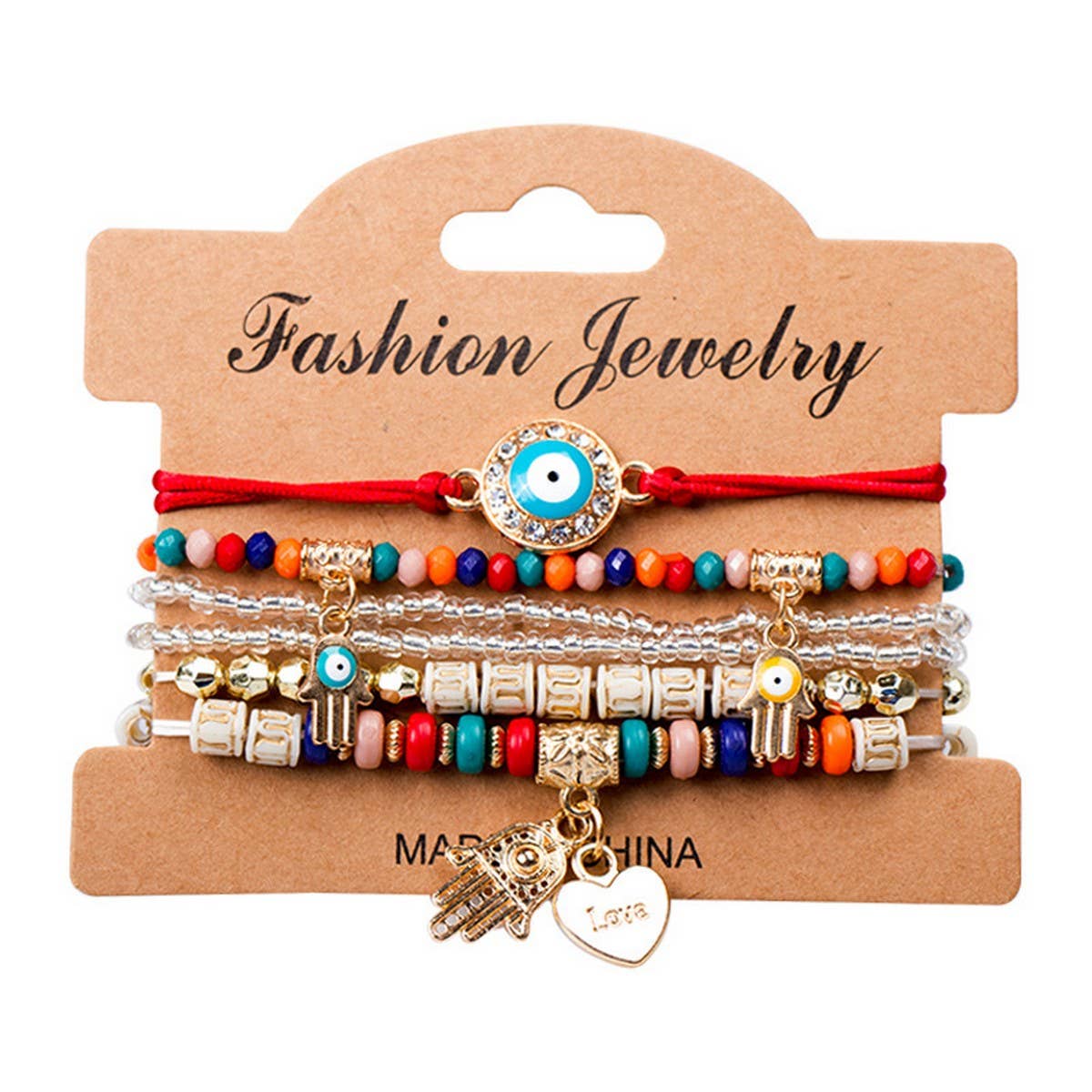 BOHEMIAN DEVIL EYE BEADED BRACELET_CWAJE1249