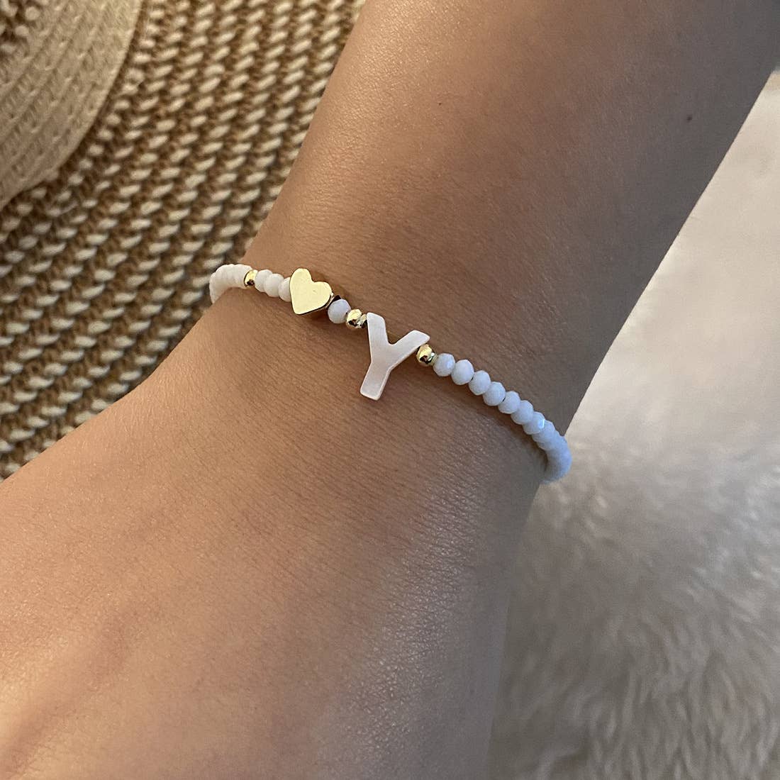 26-letter shell beaded bracelet