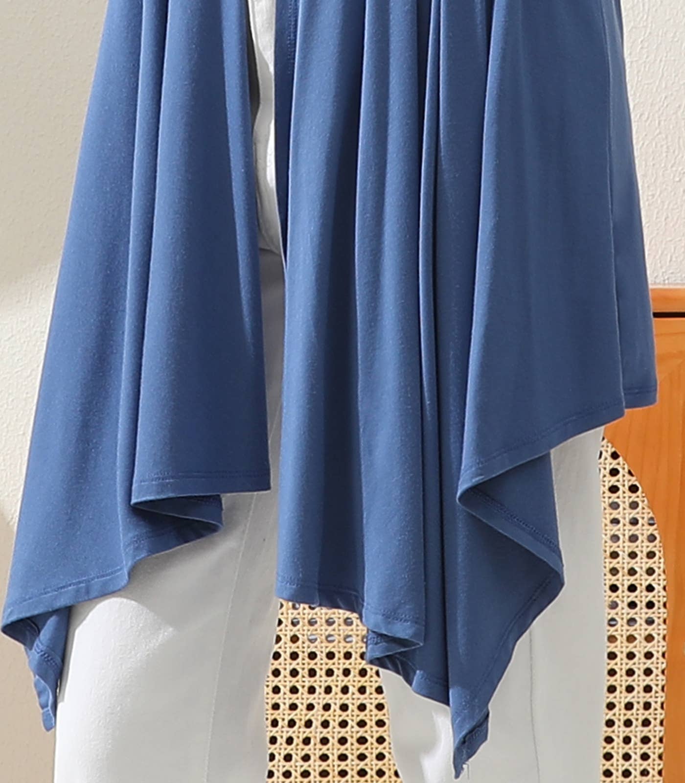 AWTL073_Long Sleeve Casual Open Front Long Cardigan